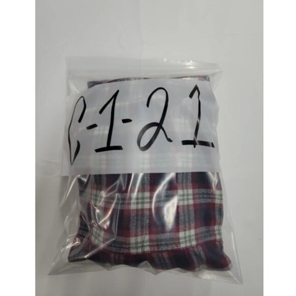 Mens Wrangler Flannel Shirt Large Rugged Wear Red Plaid Long Sleeve Button Up - Picture 8 of 8